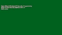 Open EBook Windows NT Security: Programming Easy-To-Use Security Options with 3.5 Disk online