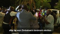 Mnangagwa supporters celebrate Zimbabwe election result