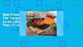 Best E-book Keto Diet Plan: The Complete Guide to a Low-Carb Diet, with More Than 25 Low carb