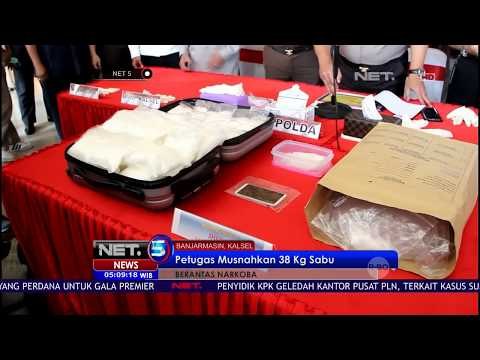 Petugas Musnahkan 38 Kg Sabu Hasil Barang Bukti - NET 5
