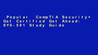 Popular  CompTIA Security+ Get Certified Get Ahead: SY0-501 Study Guide  Full