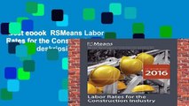 Best ebook  RSMeans Labor Rates for the Construction Industry  Review  deskripsi
