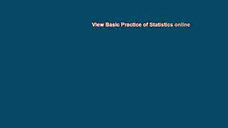 View Basic Practice of Statistics online