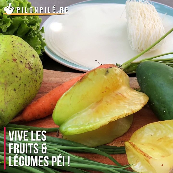 Rouleaux de printemps tropicaux