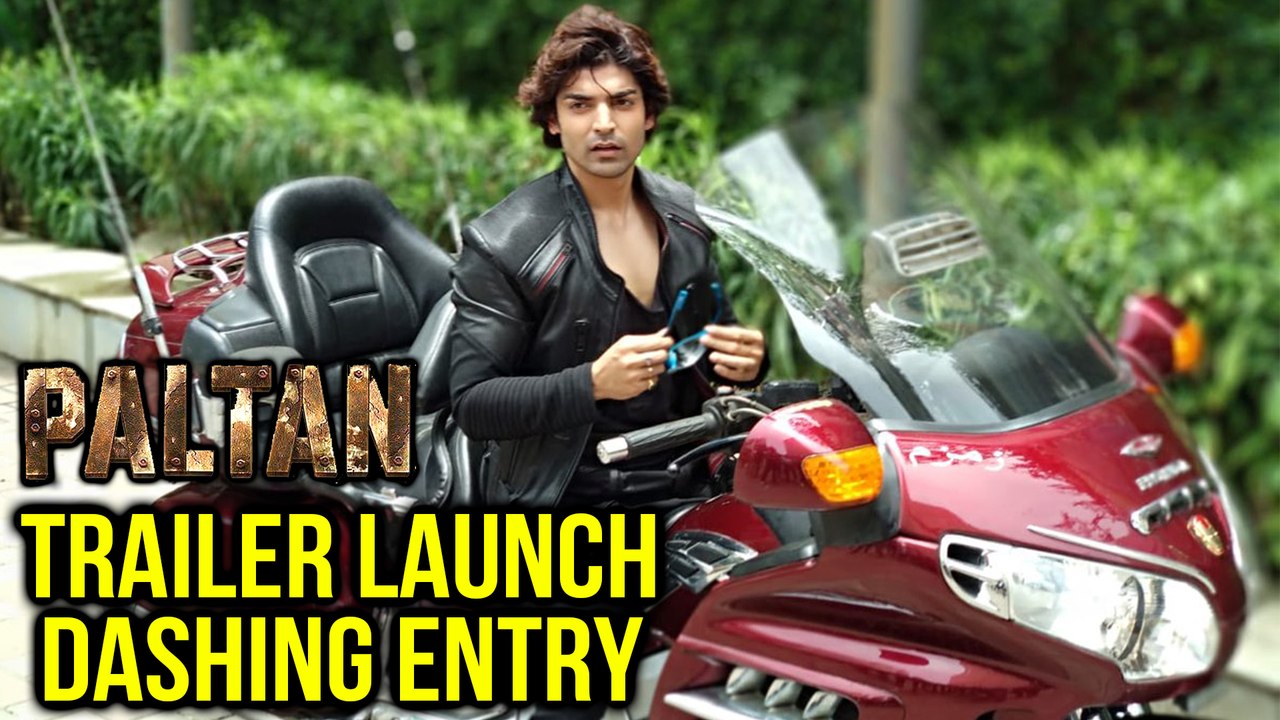 Gurmeet Choudhary Makes a Grand Entry For Paltan Trailer Launch