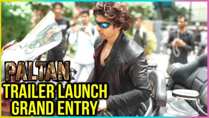 Gurmeet Choudhary Grand Entry For Paltan Trailer Launch | TellyMasala