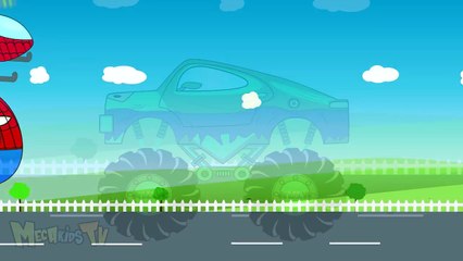 Hulk Monster Truck For Children Surprise Eggs With Helicopters Video For kids