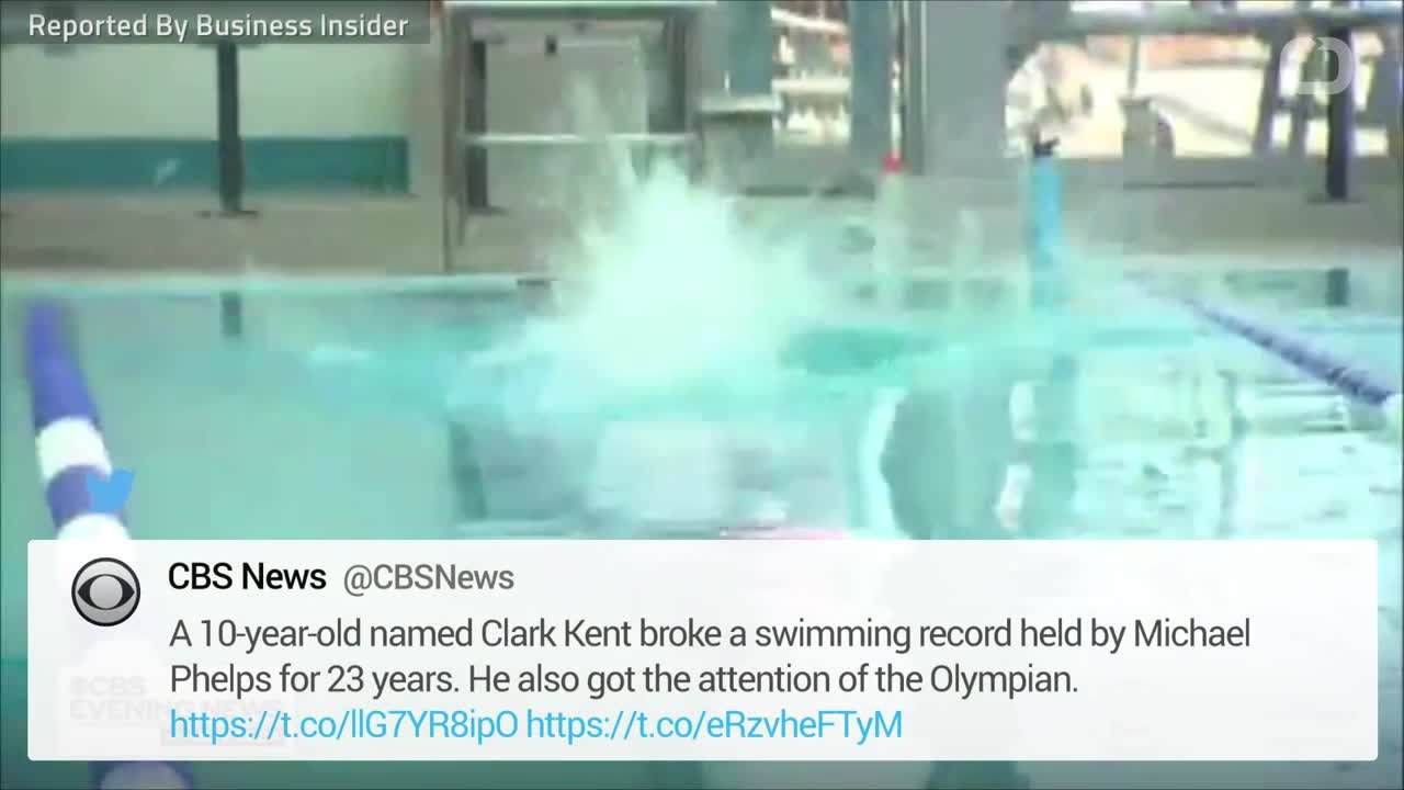 A 10-Year-Old Boy Beats Michael Phelps Swimming Record