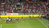 Sparta Prague ultras enter pitch after controversial penalty