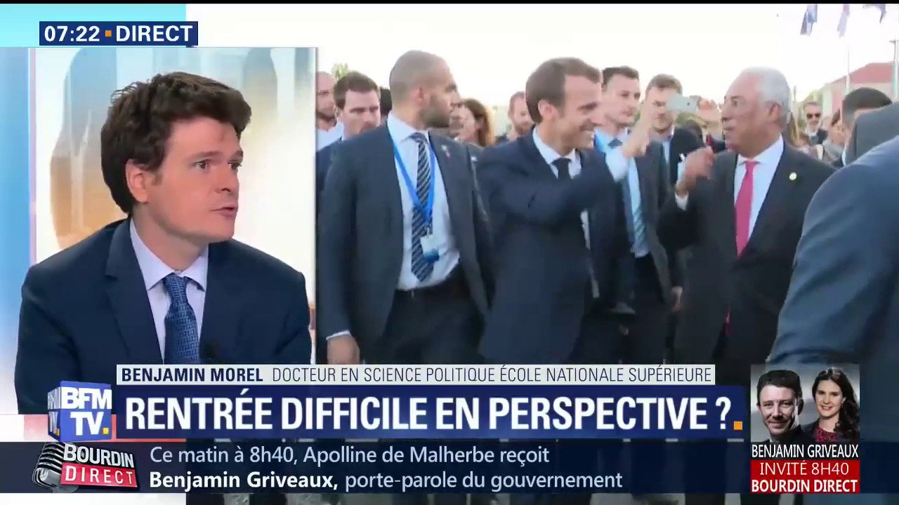 Vacances des ministres: pour le docteur en science politique Benjamin Morel, "on ne connaît pas vraiment les gros dossiers de la rentrée"