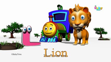 Joe, The Train | Alphabets Animals Song | ABC Song For Kids And Children