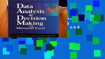 Reading Full Data Analysis and Decision Making with Ms Excel D0nwload P-DF