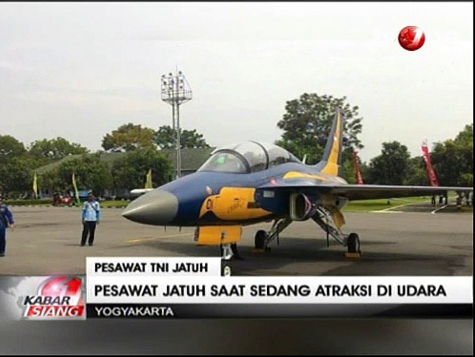 Pesawat Jet Tempur T-50i Milik TNI AU Jatuh di Bandara Adisucipto Yogyakarta