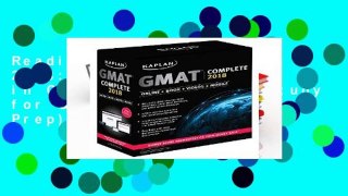 Reading GMAT Complete 2018: The Ultimate in Comprehensive Self-Study for GMAT (Kaplan Test Prep)