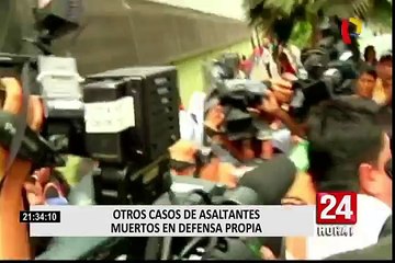 Casos de asaltantes que fueron abatidos en legítima defensa propia