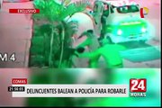 Comas: policía baleado por delincuente viene recuperándose en hospital