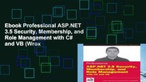 Ebook Professional ASP.NET 3.5 Security, Membership, and Role Management with C# and VB (Wrox