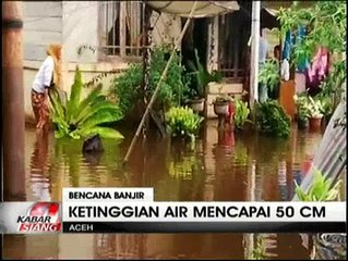 Sejumlah Tiang Listrik Roboh Akibat Banjir Aceh