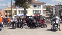 Motosiklet Festivali İçin Midilli Adası'na Geçtiler