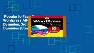 Popular to Favorit  Wordpress All-In-One for Dummies, 3rd Edition (For Dummies (Computers))