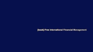 [book] Free International Financial Management