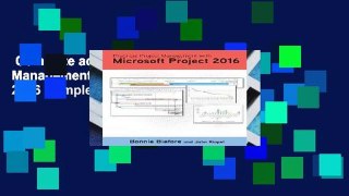 Complete acces  Practical Project Management with Microsoft Project 2016 Complete