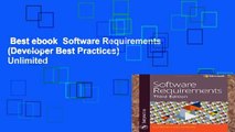 Best ebook  Software Requirements (Developer Best Practices)  Unlimited