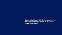 Ebook Mike Meyers  MCSE Windows Server 2003: Exams 70-290, 70-291, 70-293, and 70-294 (Mike Meyer