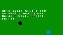 Open EBook Oracle Crm On Demand Deployment Guide (Oracle Press) online
