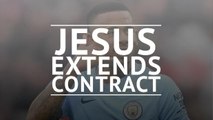 Jesus signs Man City contract extension