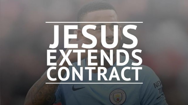 Jesus signs Man City contract extension