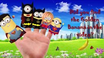 Peppa Pig | Minions Batman vs Superman Finger Family | Minions Banana Nursery Rhymes songs