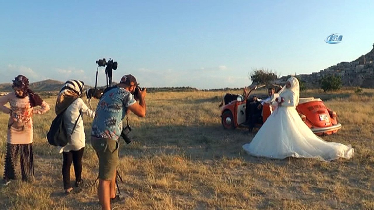 Dünyanın dört bir yanından fotoğraf çekimleri için Kapadokya’ya geliyorlar