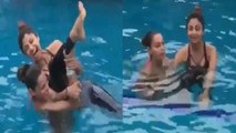 Shilpa Shetty & Bipasha Basu's Pool Fun time goes viral । FilmiBeat