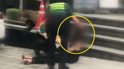 [단독] 경찰이 술 취한 여성 '머리채' 흔들어..."대기발령" / YTN
