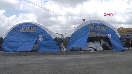 İstanbul Sultangazi'de Kurulan Dev Kurban Çadırı Havadan Görüntülendi
