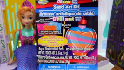Frozen Queen Elsa with Rose Soap & Glow In The Dark Sand Art Dollar Tree Craft