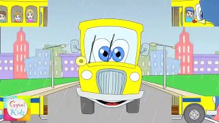 The Wheels on the Bus Nursery Rhyme | Cartoon Animation Song For Children