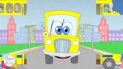 The Wheels on the Bus Nursery Rhyme | Cartoon Animation Song For Children