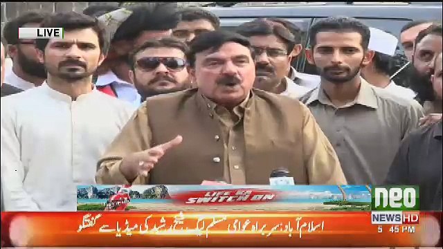 Sheikh Rasheed Media Talk Outside Bani Gala - 3rd August 2018