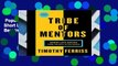 Popular  Tribe of Mentors: Short Life Advice from the Best in the World  Full