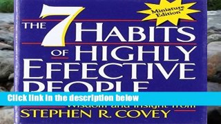 AudioEbooks The 7 Habits of Highly Effective People (Miniature Editions) For Kindle