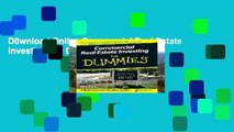 D0wnload Online Commercial Real Estate Investing For Dummies P-DF Reading
