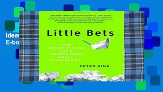 Best seller  Little Bets: How Breakthrough Ideas Emerge from Small Discoveries  E-book