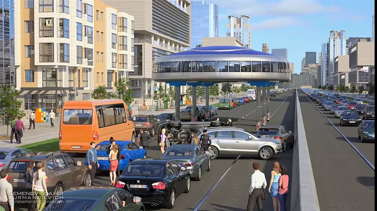 Amazing flying bus concept.