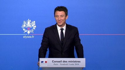 Compte rendu du Conseil des ministres du 3 août 2018
