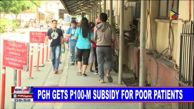 PGH gets P100-M subsidy for poor patients