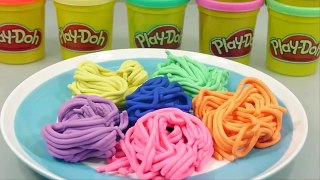 Play Doh Ramen and Plastimake Rainbow Doughnut Clay Toys Kit