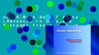 new E-Book Data Quality (Advances in Database Systems) free of charge