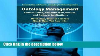 New Trial Ontology Management: Semantic Web, Semantic Web Services, and Business Applications